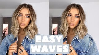 HOW TO CURL HAIR WITH A STRAIGHTENER - SHORT HAIR EASY WAVES