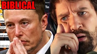 A COMPLETE DUMPSTER FIRE | Destiny reacts to "The Tesla Backlash Is Biblical" by Atrioc