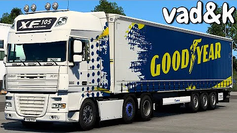 DAF XF 105 by vad&k V7.6 - Euro Truck Simulator 2 Mod