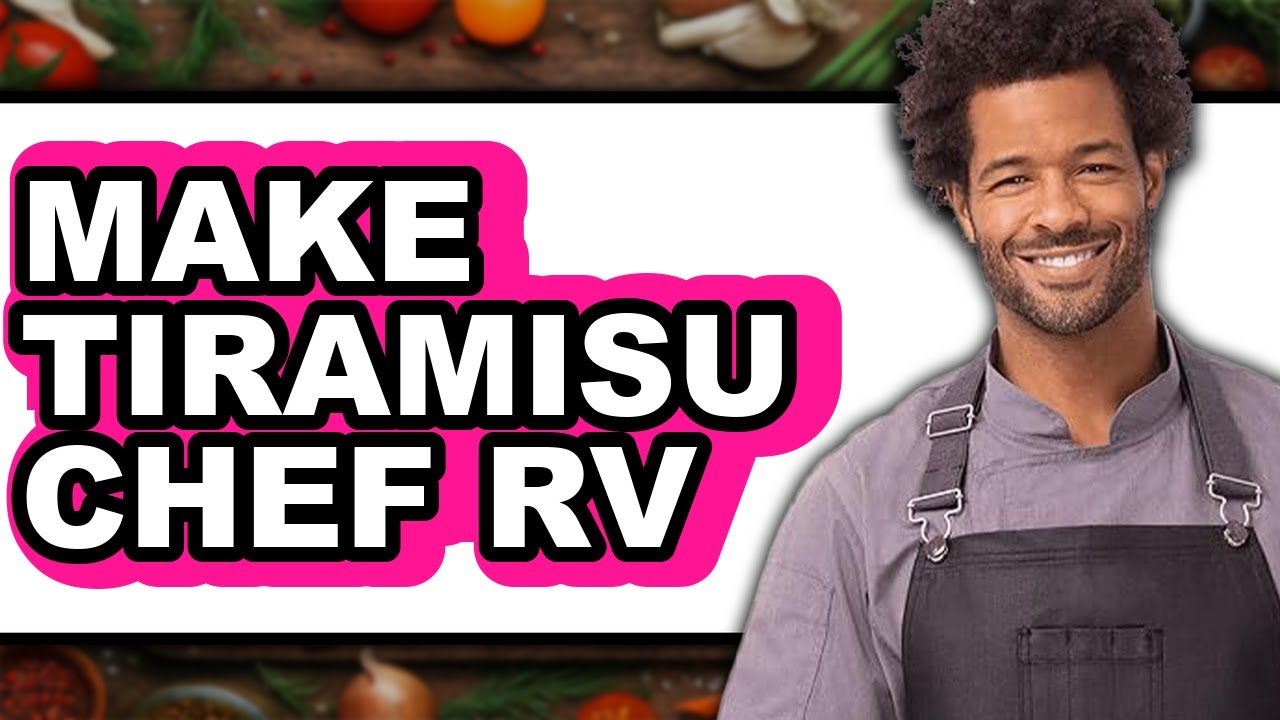 How To Make Tiramisu Chef RV - Easy Guide - YouTube
