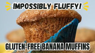 Easy Trick Fluffy GLUTEN FREE BANANA MUFFINS 𑗅 Dairy-Free Recipe
