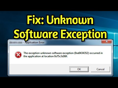 How To Fix: The Exception Unknown Software Exception Occurred in the Application at Location