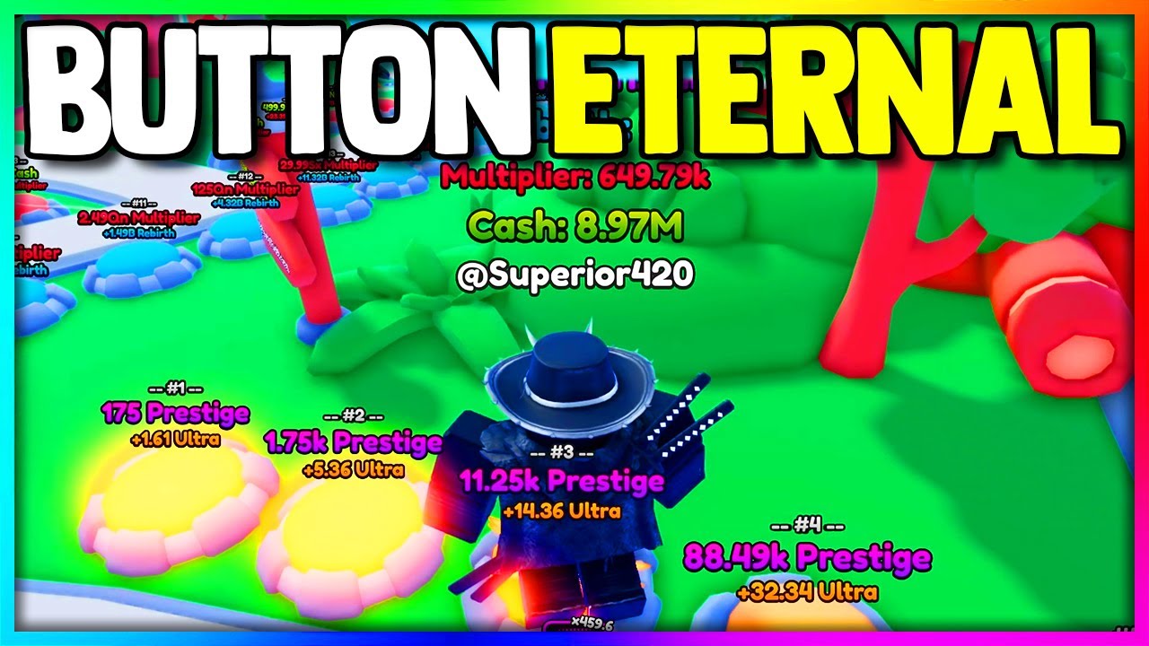 Я стал ПРО в Roblox Button Eternal...