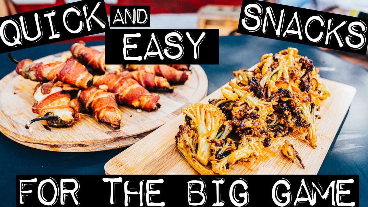 Time for the BIG GAME! We're Making Some Quick and Delicious Snacks on the  Smoker - YouTube