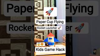 Push Karo Aur Rocket Udao 🚀🔥 | Paper Cup Flying Rocket Launcher DIY | Super Viral Science Craft#yt