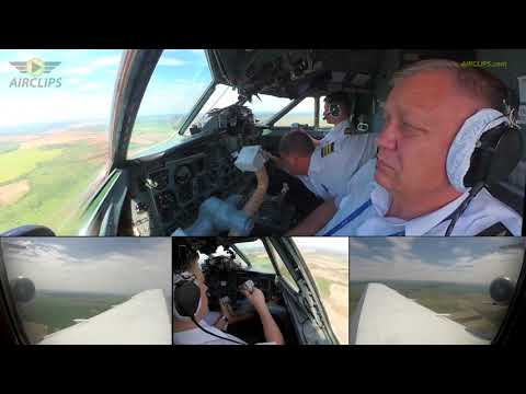 CLASSIC JET: Three engines, three pilots! Yakovlev 40 into Minsk Airport, Motor Sich! [AirClips]