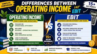 Differences between Operating Income and EBIT