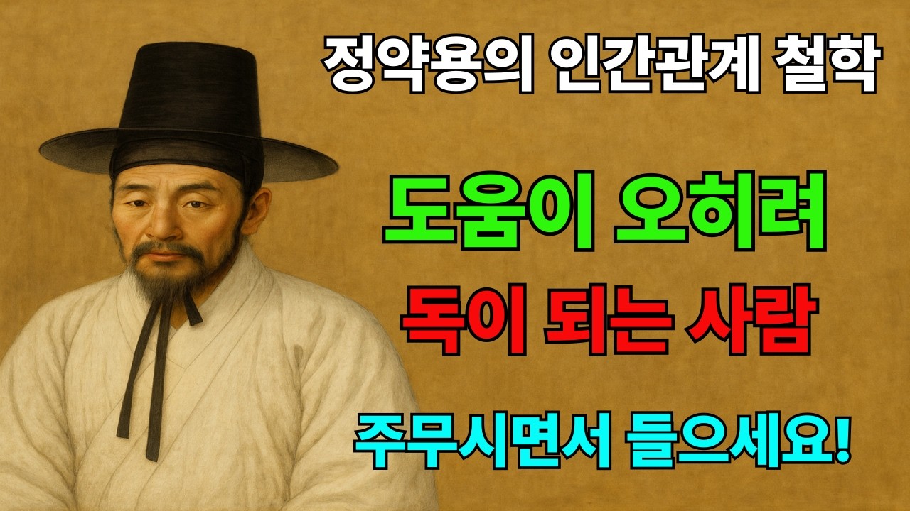 “도와준 사람이 오히려 당신을 떠나는 이유 – 정약용의 인간관계 경고”｜정약용｜인생조언｜삶의지혜｜철학｜