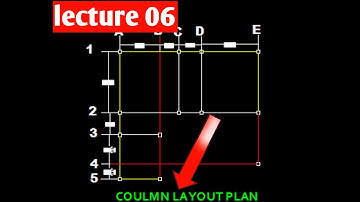 How to draw RCC Column Layout Plan in AutoCAD || Structural Drawing