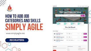 How to Add Job Categories & Skills in Simply Agile Jobs - Recruiters