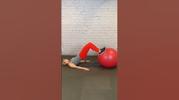 Stability Ball Glute Bridge (Ft on Ball)