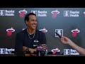 Bam Adebayo, Erik Spoelstra | Practice Interviews | October 11, 2025