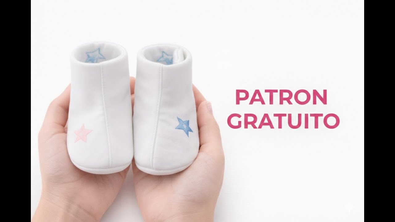 Descárgate el PATRÓN GRATIS de Botitas para Bebé  Tutorial de Costura Paso a Paso