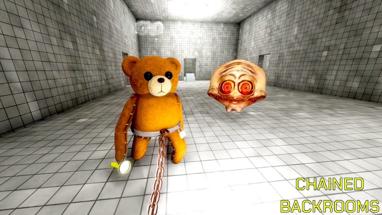 「仲間と鎖でつながれた状態」で不気味な部屋を探検するホラーゲーム【Chained in the Backrooms】
