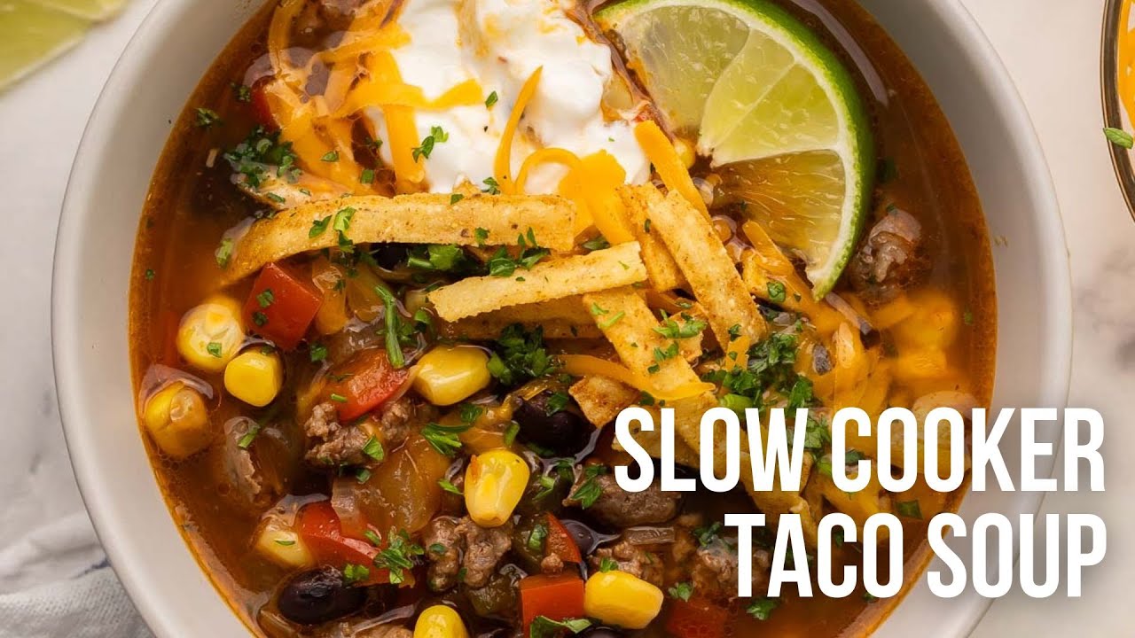 Суп тако в мультиварке | Рецепт от The Recipe Rebel