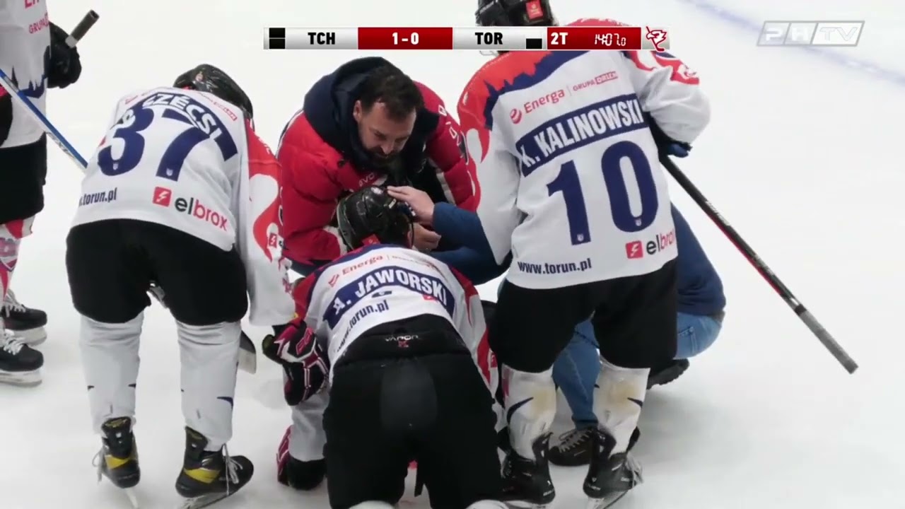 Kontuzja Adriana Jaworskiego po wejściu Pociechy