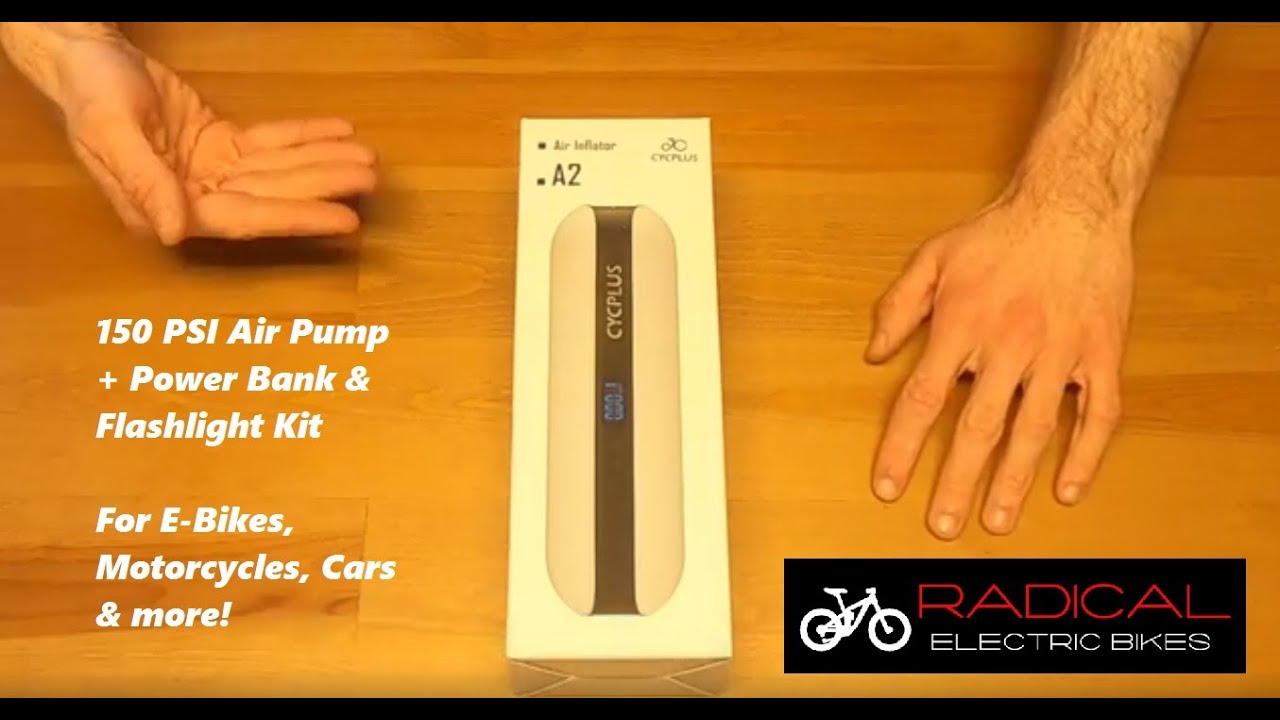Cycplus A2 Air Inflator Review - Powerful Electric Pump for E-Bikes, Motorcycles & Cars!
