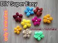 Woolen Flowers / DIY Super Easy flowers