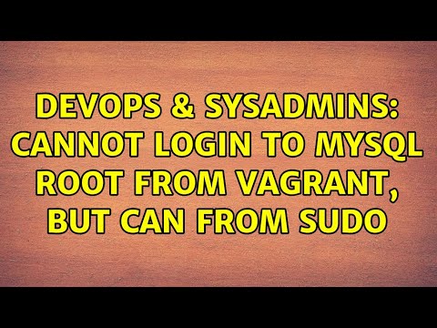 DevOps & SysAdmins: Cannot login to mysql root from vagrant, but can from sudo