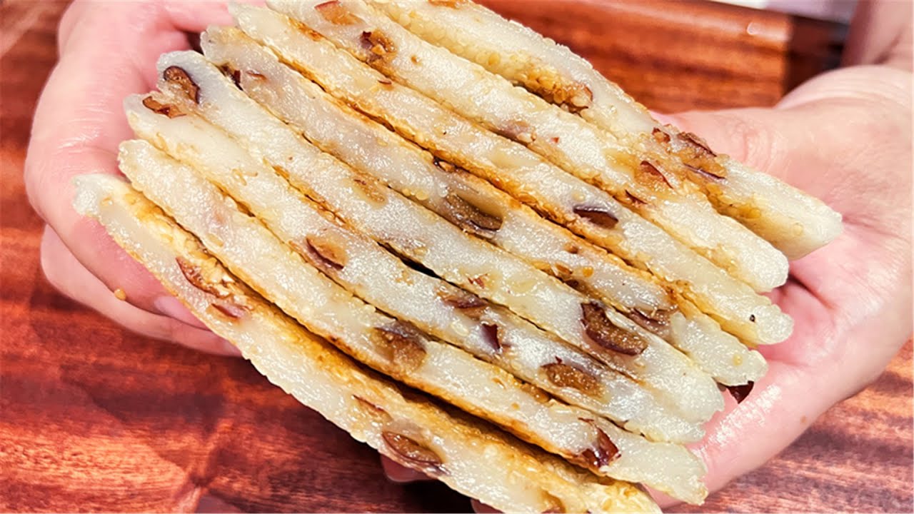 糯米粉这么做谁吃都说好，不蒸不炸，简单快速无难度，酥香酥香的