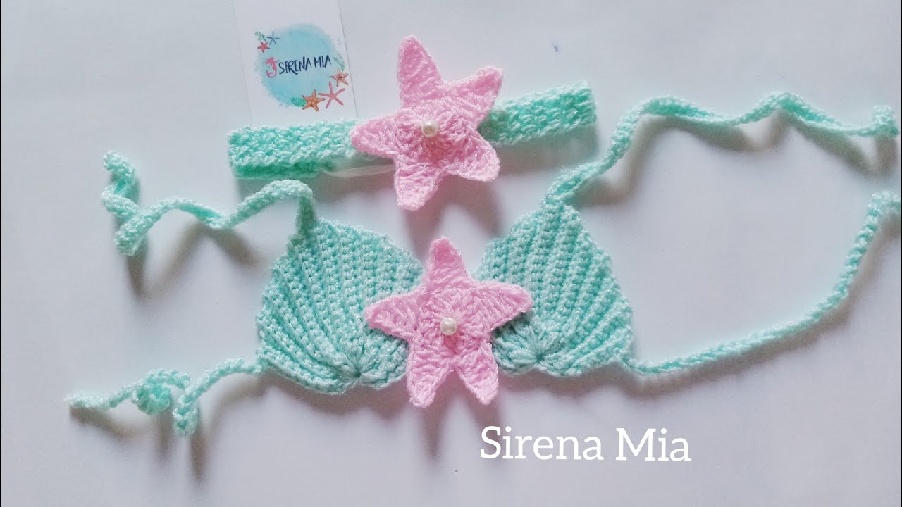 Cola de Sirena 🧜🏻‍♀️ a crochet reciennacido/newborn paso a paso 