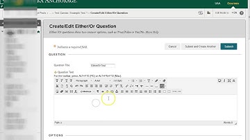 Opinion and Either Or Question Types for Blackboard Tests