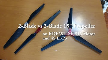 Multicopter Propeller Thrust Test : 2-Blade / 3-Blade / Carbon / Nylon
