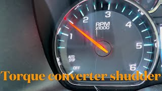 8 Speed torque converter shudder - fluid exchange and fix