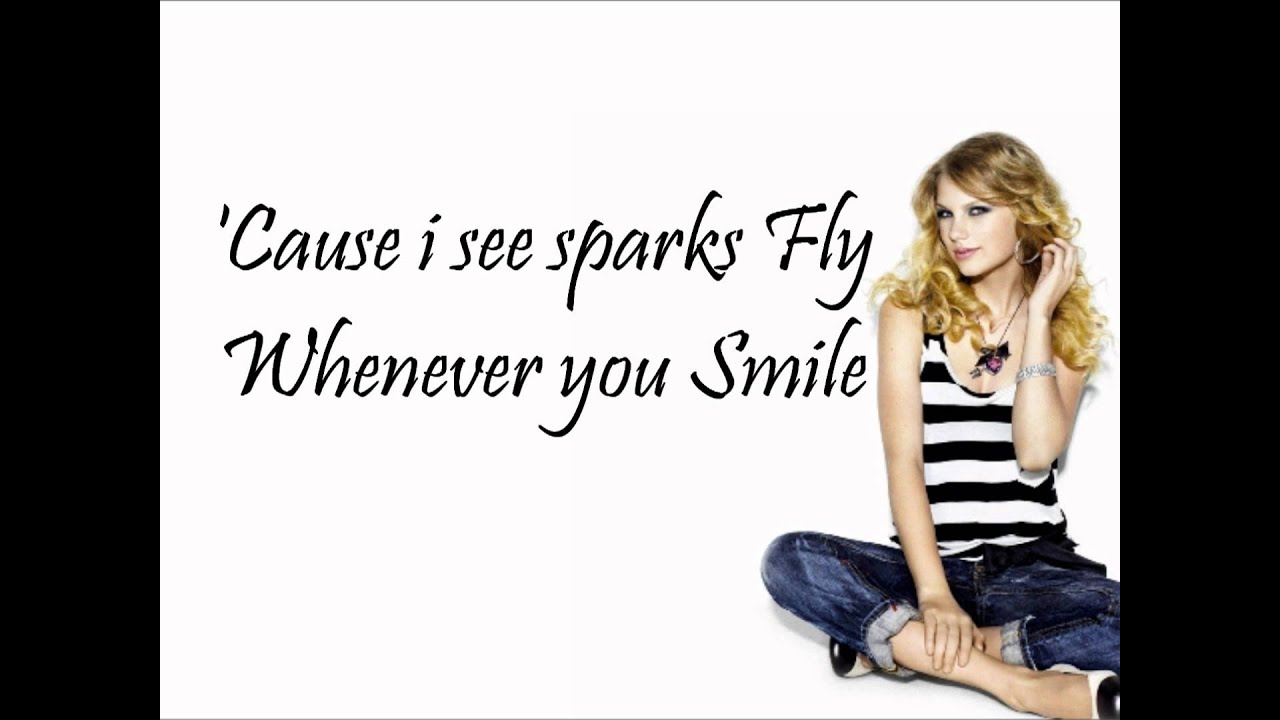 Sparks Fly by Taylor Swift ((lyrics)) YouTube Sparks Fly by Taylor Swift ((lyrics)) YouTube