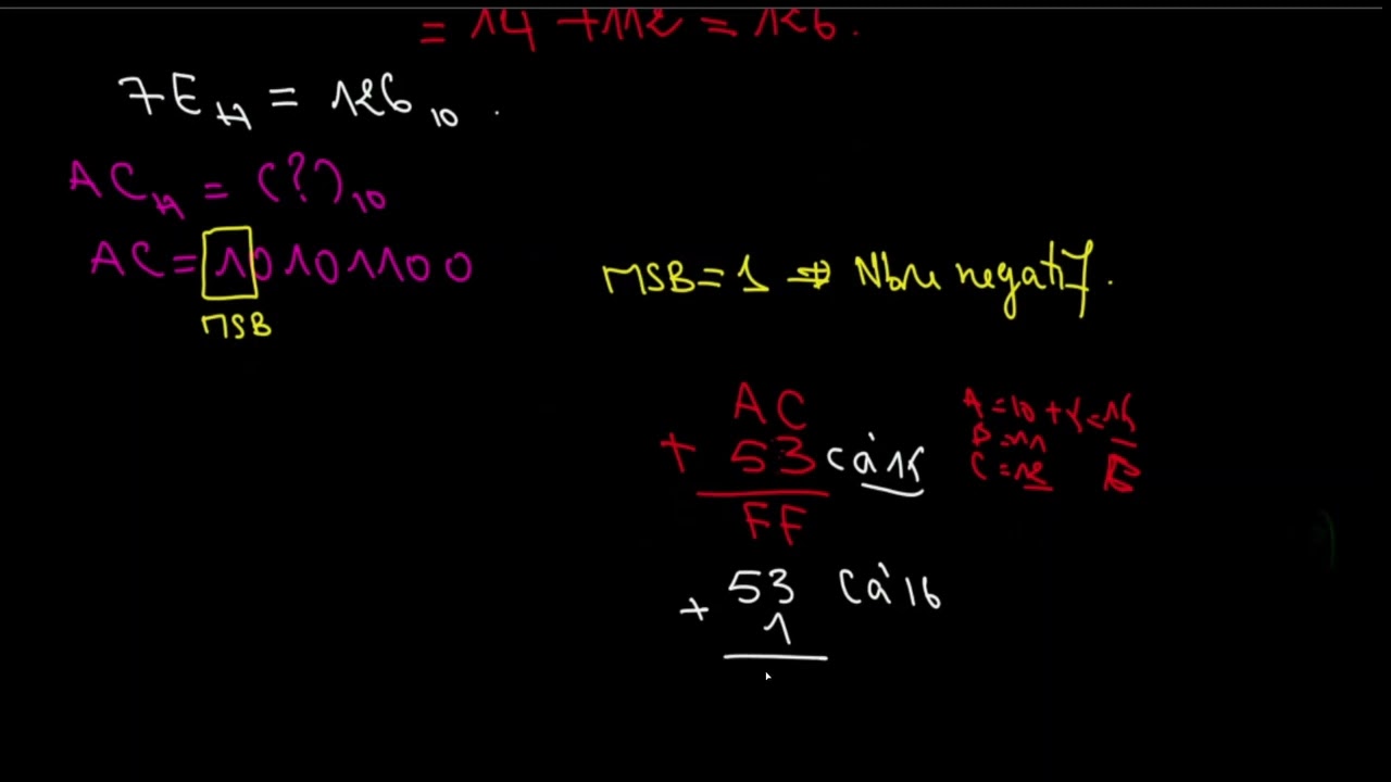 Conversion de nombres signés de l'hexadécimal au binaire