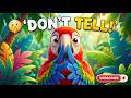 The Parrot Told a Secret... and Regretted It! 🦜 | Moral Story for Kids#animation #kids #cartoon
