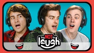 YouTubers React to Try to Watch This Without Laughing or Grinning #24