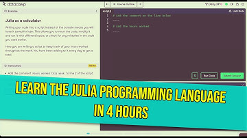 Best Julia programming course? (And it’s free on Datacamp!)