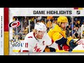 Hurricanes @ Predators 10/16/21 | NHL Highlights