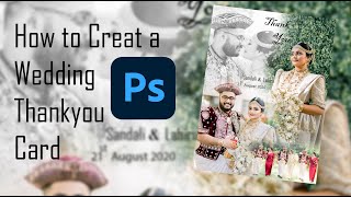 How to Creat a Wedding Thank You Card in PHOTOSHOP screenshot 1
