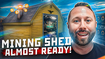 Building a Crypto Mining Shed | Exhaust Airflow Fans Installed!