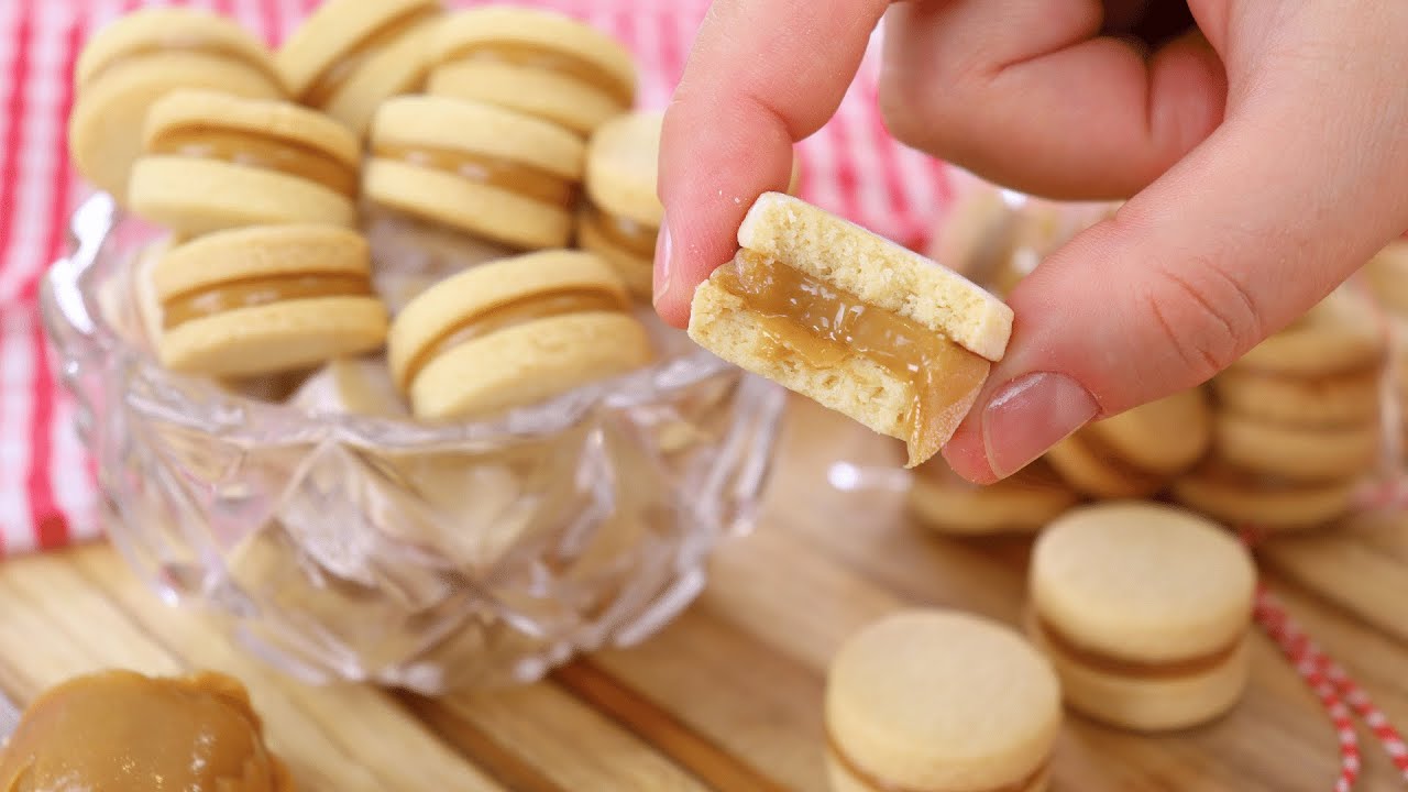 BOLACHA AMANTEIGADA DE DOCE DE LEITE | Apenas 4 INGREDIENTES | FAÇA E VENDA de NATAL