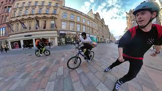 Glasgow inline skating.