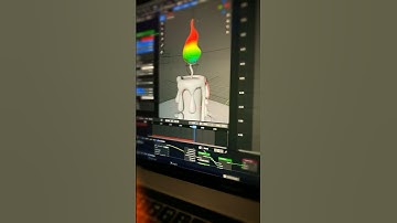 Making a Burning Candle in Blender 🔥 #blender3danimation #3danimation #blender3d #art #3dmodeling