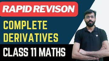 Derivatives | Rapid Revision | Class 11 | Vishal Mahajan