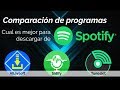 Cuál es el mejor programa para descargar de Spotify? Comparaciones
