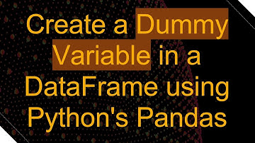 Create a Dummy Variable in a DataFrame using Python