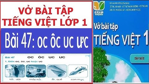 Vở bài tập Tiếng Việt 1, Bài 47: oc ôc uc ưc | Kết nối tri thức với cuộc sống