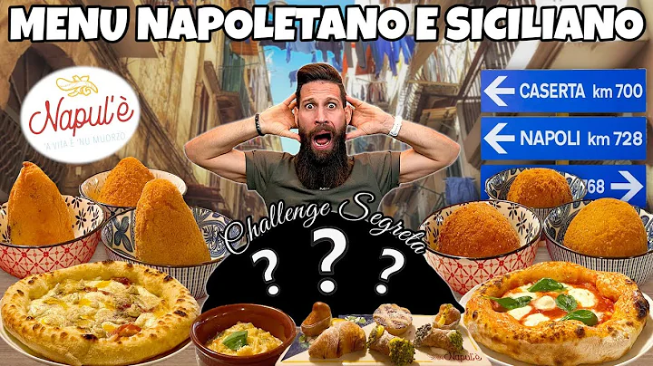 MANGIO UN MEN DI PIZZE E ARANCINI con FOOD CHALLENGE SEGRETA - (Napoli VS Sicilia) - MAN VS FOOD