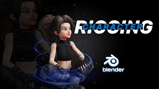 3D Female Character Rigging in Blender 4.3 | Full Process Timelapse