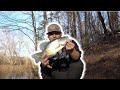 Winter time west virginia pond fishing