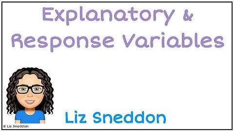 bivariate explanatory & response variables