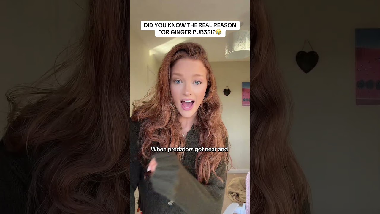 DID YOU KNOW THE REAL REASON FOR GINGER PUB3S!?  #fyp #gingers #redheads #gingerfact #facts