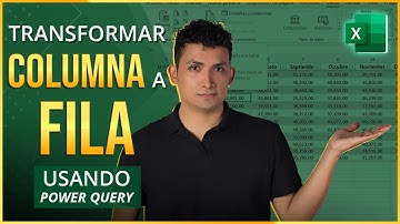 Cómo Transponer Columna a Fila en Excel usando Power Query – Paso a Paso