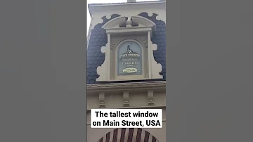 Frank Wells Window On Main Street USA In Magic Kingdom Shorts 